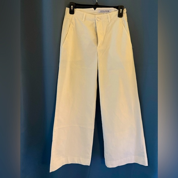 European Culture Pants - European Culture Wide Leg Ankle Cropped Trousers – Size Small – Made in Italy